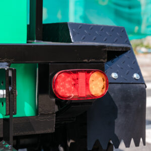 Occupancy signal light on mobile restroom door