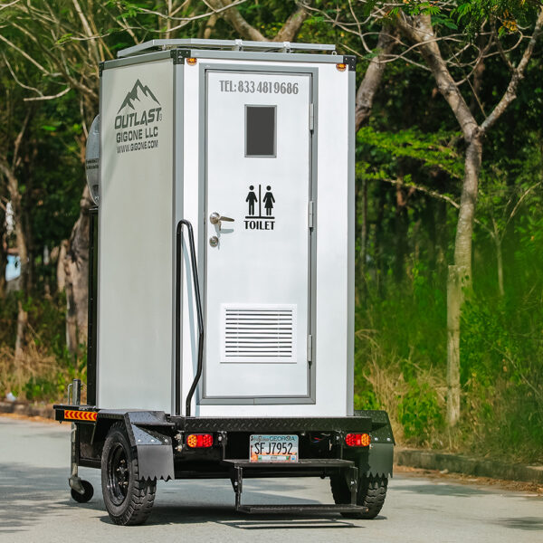 Front view of Pearl B-1P portable toilet unit