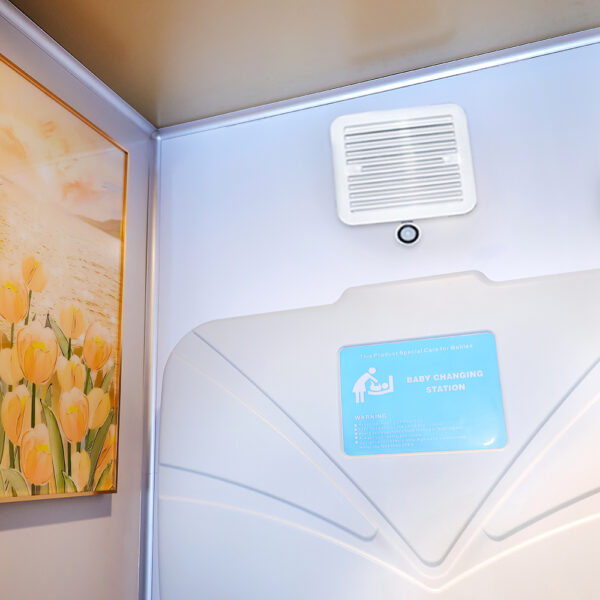 Light restroom status on Flare portable restroom