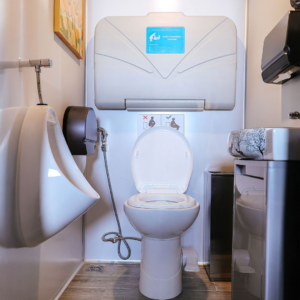 Mobile restroom interior Portable toilet interior Mobile bathroom interior Portable restroom interior design Smart mobile restroom interior Luxury portable toilet interior Modular restroom interior