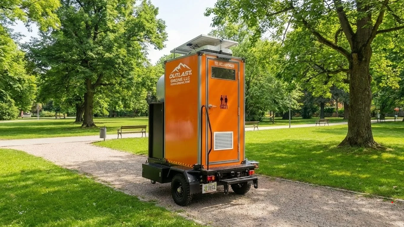 Premium Mobile Oasis™ – Model A-1P | Fully Enclosed Smart Mobile Restroom System