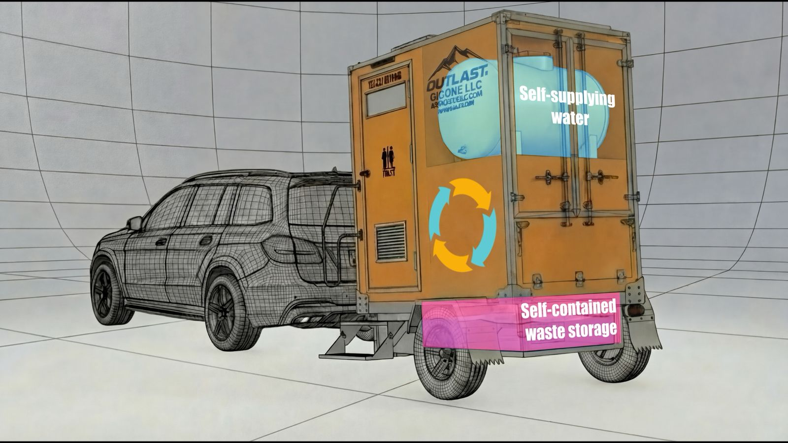 premium mobile restroom,luxury restroom trailer rental,mobile sanitation solutions,event restroom trailer,professional mobile sanitation Smart and Secure Waste Management System for Portable Restrooms