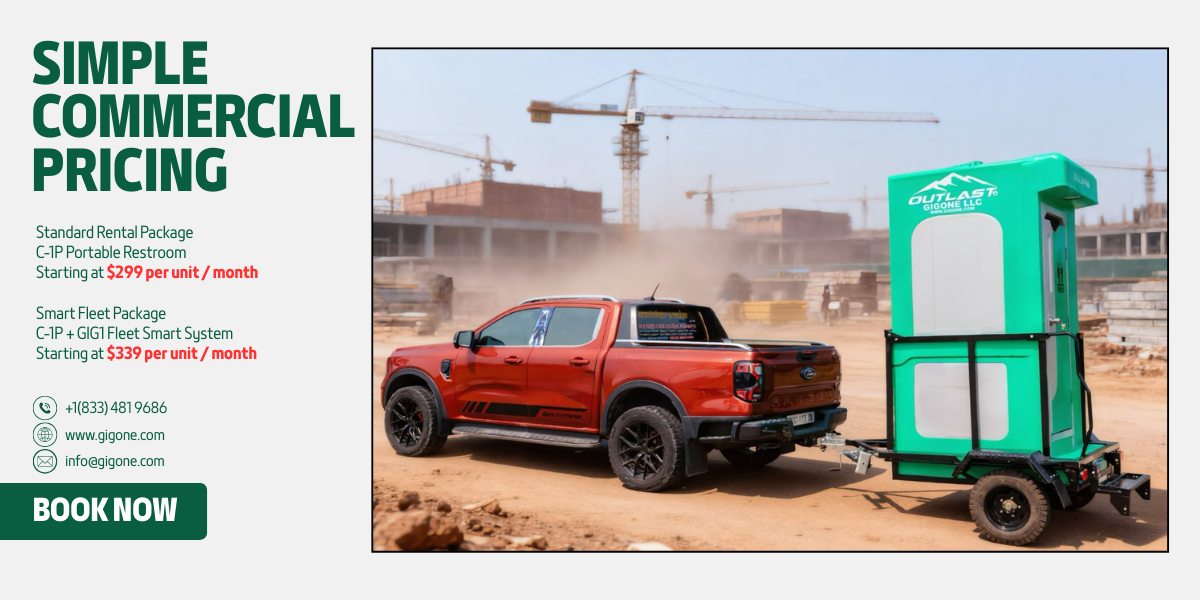 Gigone,portable restroom rental,mobile toilet,potty porta,portable wc