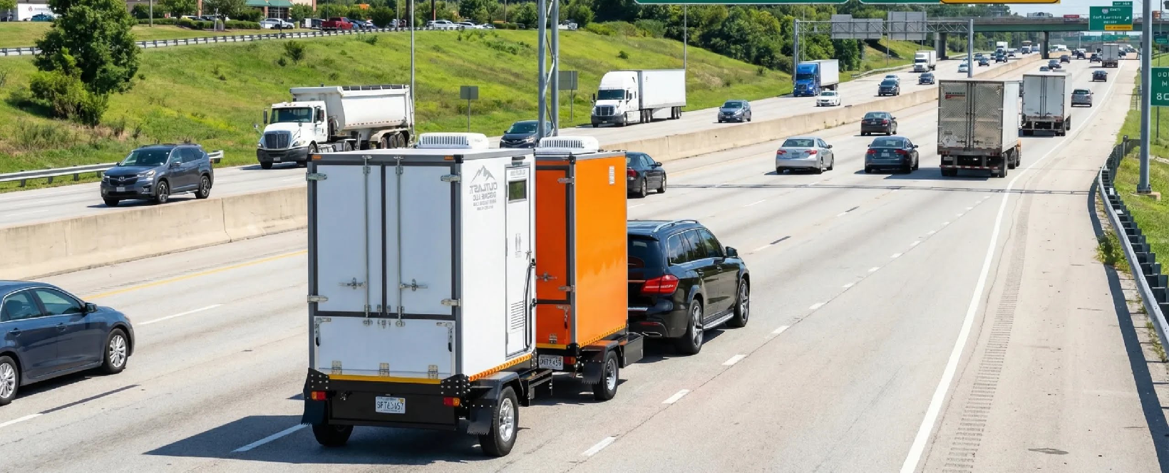 DOT, VIN, DMV and EPA compliant Mobile Oasis restroom trailer